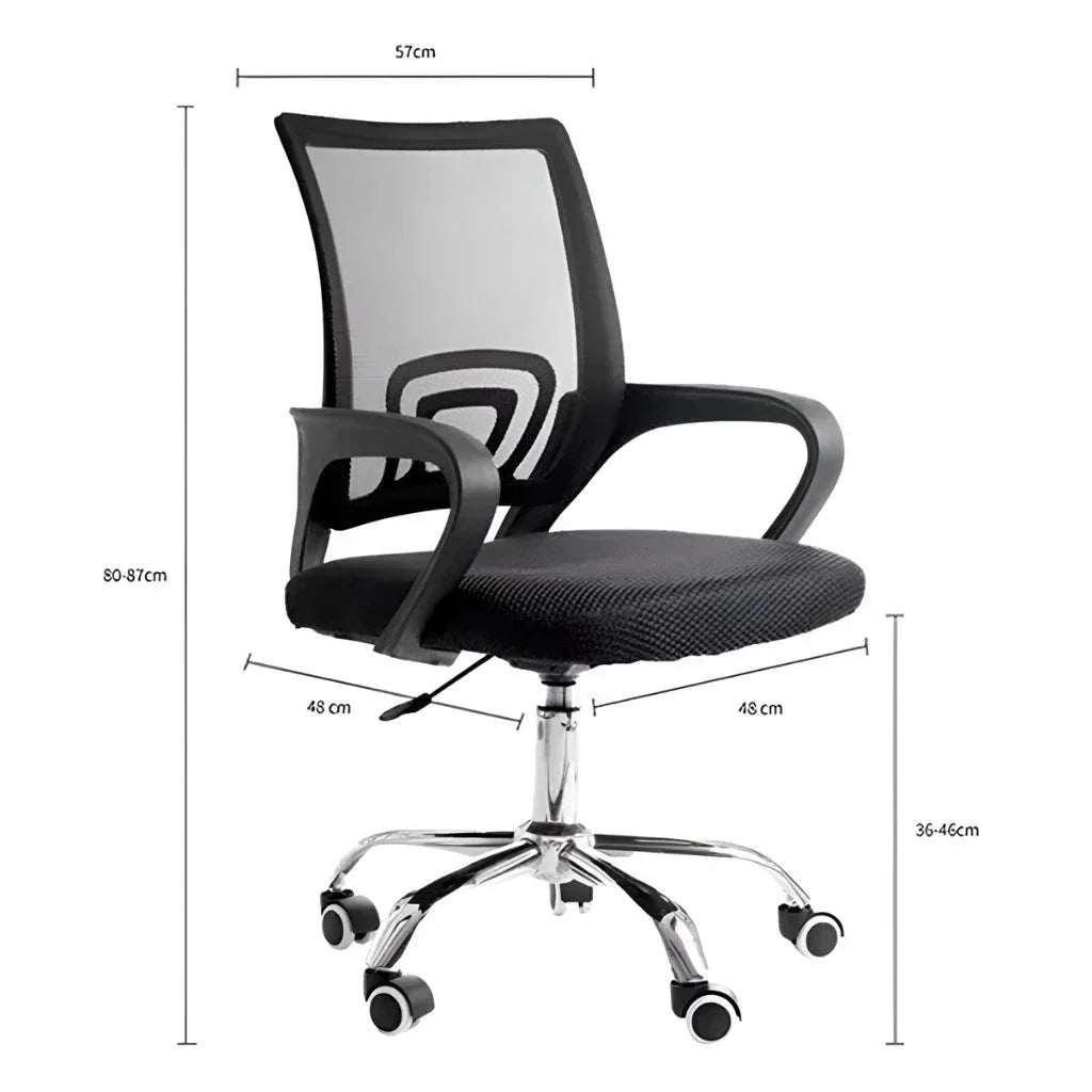 Silla de Oficina con Respaldo de Malla Mesh