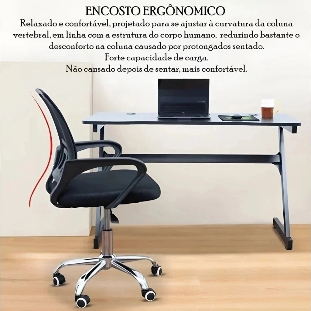 Silla de Oficina con Respaldo de Malla Mesh