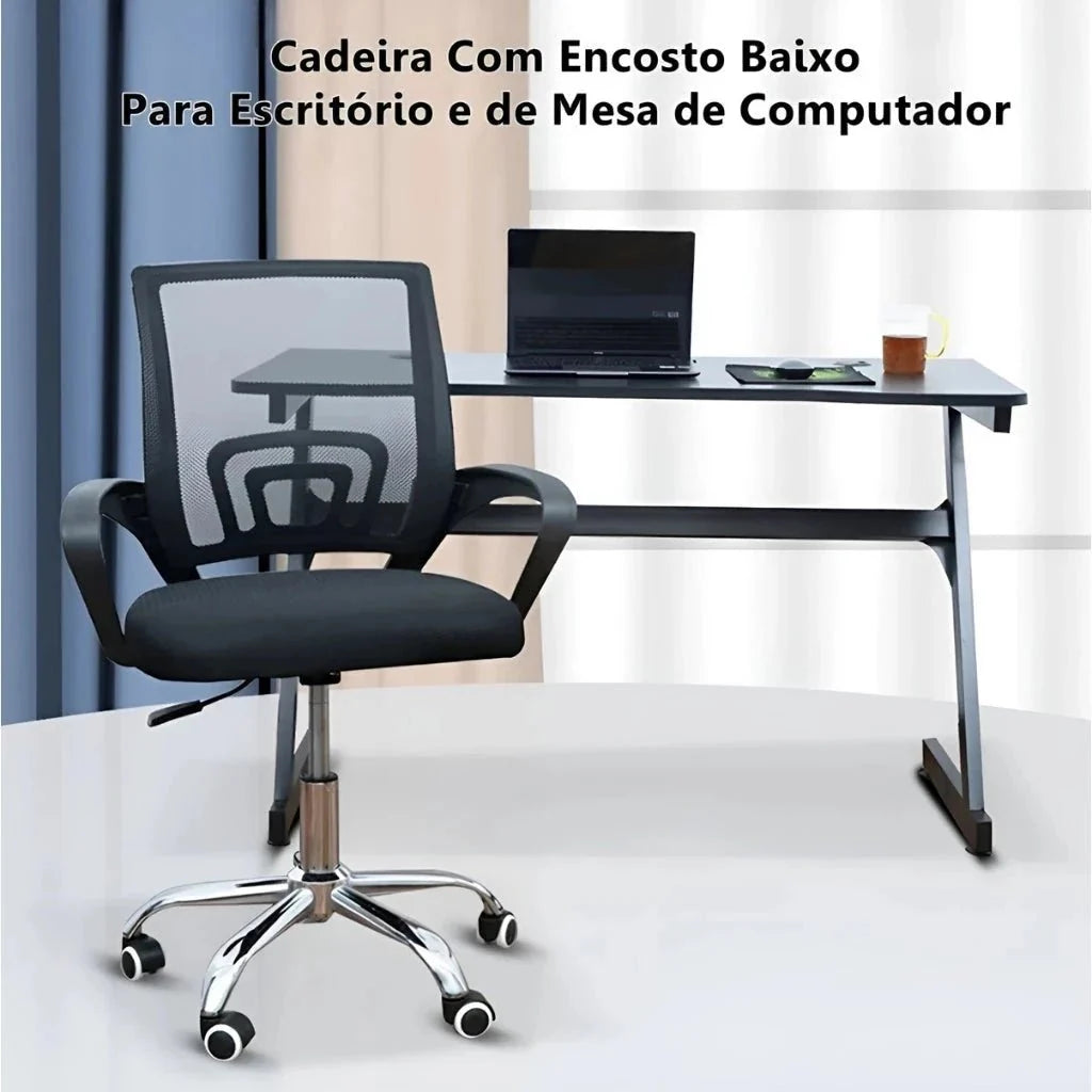 Silla de Oficina con Respaldo de Malla Mesh