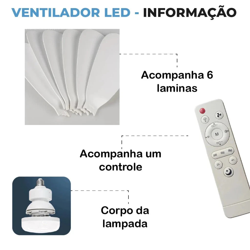 Ventilador Silencioso Wind Light