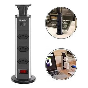 Torre de Enchufe Retráctil Multiplug
